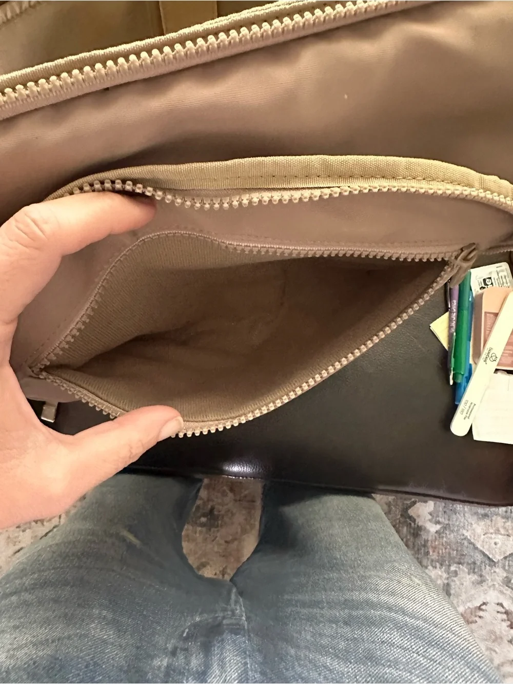 1st Phorm Transit Commuter Backpack - Taupe / Beige (Great condition)